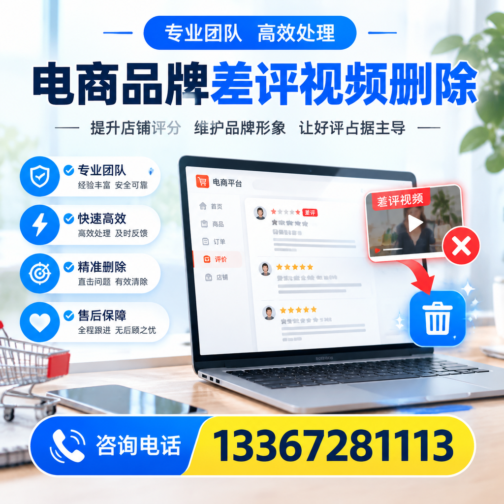 如何在南京快速处理电商品牌差评视频删除问题?